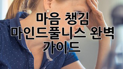 마음 챙김 마인드풀니스 완벽 가이드